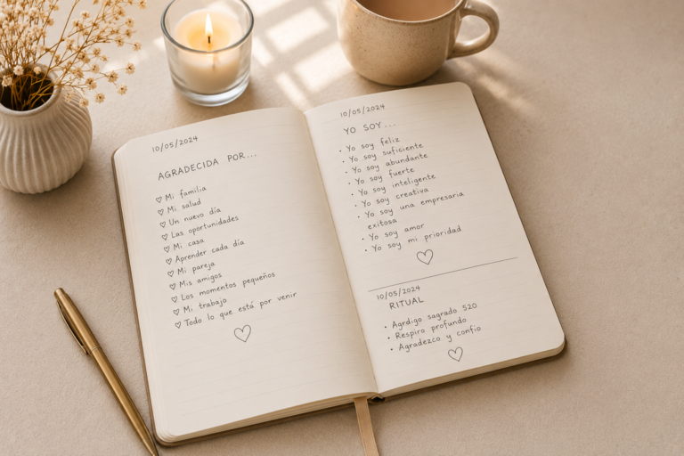 Mi journaling de 10 minutos: la rutina que me ayuda a empezar y terminar el día con calma