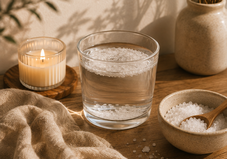 El ritual del vaso con sal para soltar bloqueos y abrirte a la abundancia