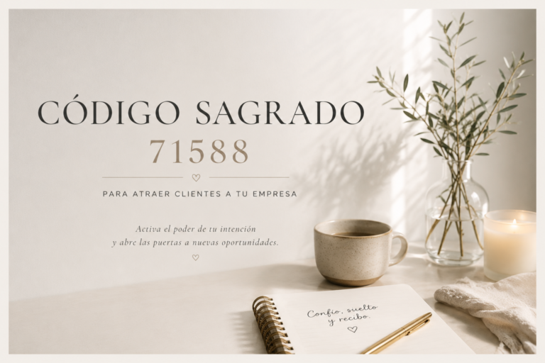 Código Sagrado 71588 para atraer clientes a tu empresa